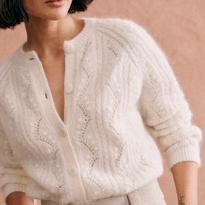 Sezane Magda Cardigan - Ecru
